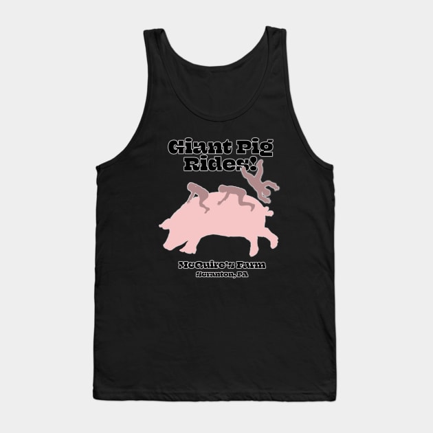 Giant Pig Rides! McQuire's Farm, Scranton, PA Tank Top by WinstonsSpaceJunk